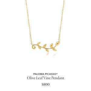 Olive leaf vine pendant